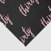 Papier Mousseline Rose Gold Black 30 Anniversaire Parties scintillan (Détail)