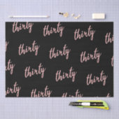 Papier Mousseline Rose Gold Black 30 Anniversaire Parties scintillan (Artisanat)