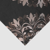 Papier Mousseline Rose Gold Black Floral Mandala (Détail)