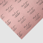 Papier Mousseline Rose Gold Custom Merci Business (Détail)