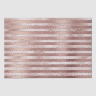Papier Mousseline Rose Gold Fard à Joues Roses Rayures Paillettes En