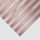 Papier Mousseline Rose Gold Fard Rose Rayures Pailletées Fête de Mar (Détail)