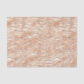 Papier Mousseline Rose Gold Faux Parties scintillant Zebra Stripes (Recto)