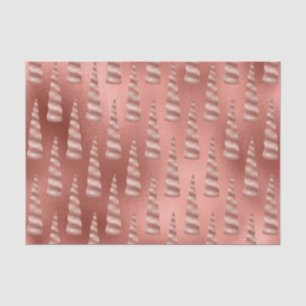 Papier Mousseline Rose Gold Glam Unicorn Anniversaire