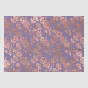Papier Mousseline Rose Gold Glamouruseux et floral lavande