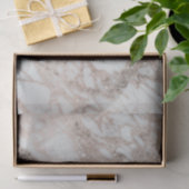 Papier Mousseline Rose Gold Glitter Glam Monogramme Lettre Initiale (Cadeau)