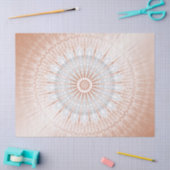 Papier Mousseline Rose Gold Grey Mandala (Artisanat)