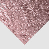 Papier Mousseline Rose Gold Liquid Chrome Metallic Chic Glam Party (Détail)