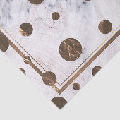 Papier Mousseline Rose Gold Marble Swirl Bronze Copper tendance Part (Détail)