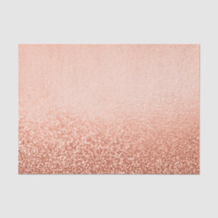 Papier Mousseline Rose Gold Ombre Parties scintillant Métal look élé
