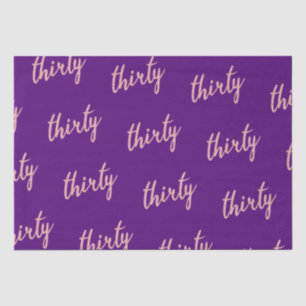 Papier Mousseline Rose Gold Purple Anniversaire Parties scintillant
