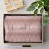 Papier Mousseline Rose Gold Ruban Nœud Mariage (Cadeau)