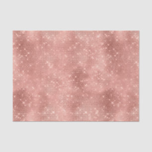 Papier Mousseline Rose Gold Sparkle