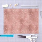 Papier Mousseline Rose Gold Sparkle (Artisanat)