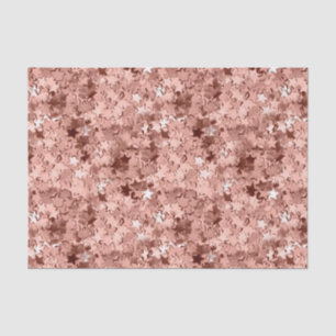 Papier Mousseline Rose Gold Star Confetti look métallique