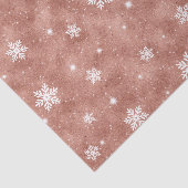 Papier Mousseline Rose Gold Stars Sparkling Flakes Motif (Détail)