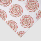 Papier Mousseline Rose Gold White Pepperments Noël (Détail)