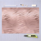 Papier Mousseline Rose Gold Zebra Print (Artisanat)