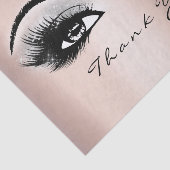 Papier Mousseline Rose gris or Blush Mercis yeux (Détail)