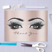 Papier Mousseline Rose gris or Blush Mercis yeux (Artisanat)