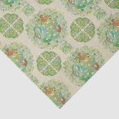 Papier Mousseline Rose irlandais Celtic Knot Tissu Papier papier (Détail)