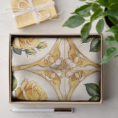 Papier Mousseline Rose Jaune Collection Moderne (Cadeau)