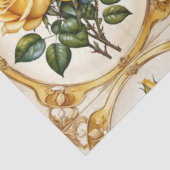 Papier Mousseline Rose Jaune Collection Moderne (Détail)