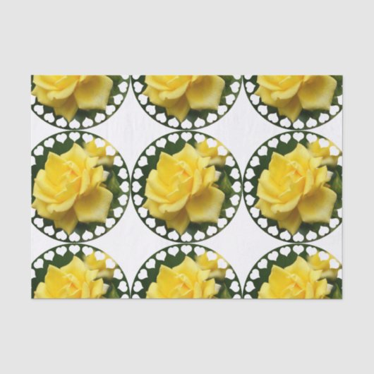 Papier Mousseline Rose jaune du Texas (Recto)