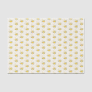 Papier Mousseline Rose jaune du Texas - En vichy Motif d'État