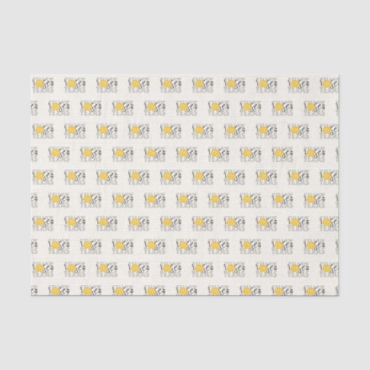Papier Mousseline Rose jaune gris du Texas (Recto)