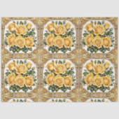 Papier Mousseline Rose jaune moderne belle collection (Recto)