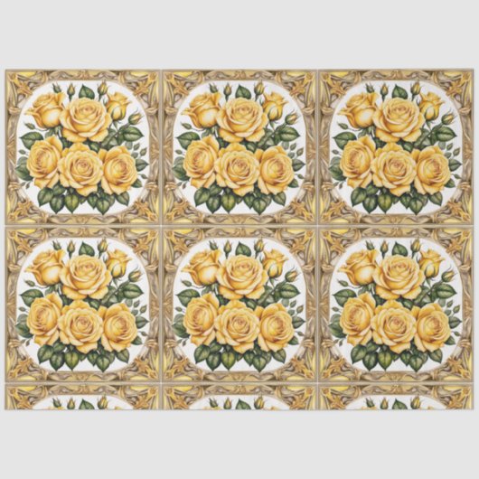 Papier Mousseline Rose jaune moderne belle collection (Recto)