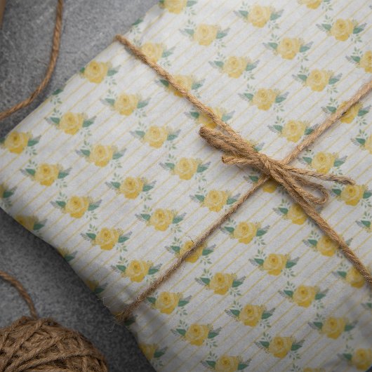 Papier Mousseline Rose jaune simple du Texas