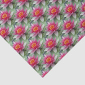 Papier Mousseline Rose Lotus Water Lily (Détail)