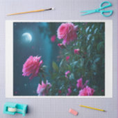Papier Mousseline Rose Lune (Artisanat)