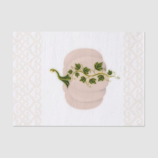 Papier Mousseline Rose Mat Mat Bridal Shower automne Citrouille (Recto)