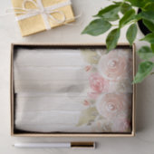 Papier Mousseline Rose Pâle en Bois Rustique (Cadeau)