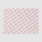 Papier Mousseline Rose Pâle Mr et Mrs Calligraphie Script Classique (Recto)
