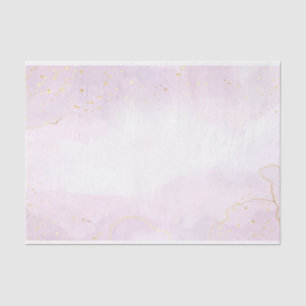 Papier Mousseline Rose Pâle Or Marbre Moderne Élégant Chic Personnal