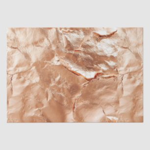 Papier Mousseline Rose Peach Gold Glam