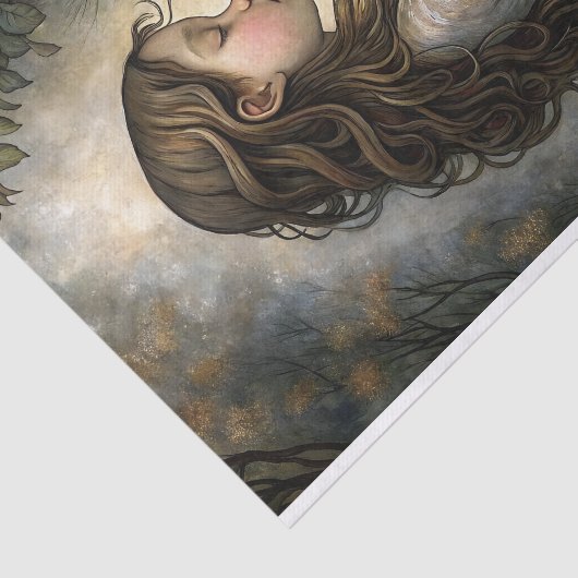 Papier Mousseline Rose Premier Kiss Decoupage (Détail)