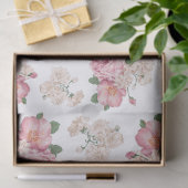 Papier Mousseline Rose romantique (Cadeau)