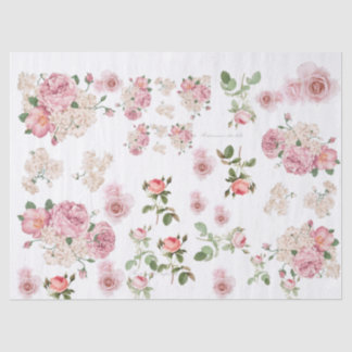 Papier Mousseline Rose romantique