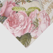 Papier Mousseline Rose romantique série Design 3 (Détail)