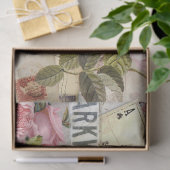 Papier Mousseline Rose romantique série Design 3 (Cadeau)