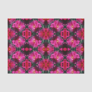 Papier Mousseline Rose Rose Fleur Abstrait Motif Découpage