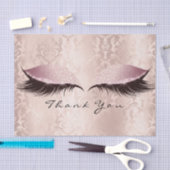 Papier Mousseline Rose Rose Gold Parties scintillant Remercier les c (Artisanat)