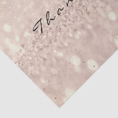 Papier Mousseline Rose Rose Or Blush Parties scintillant Merci Blush (Détail)