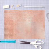 Papier Mousseline Rose Rose Or Métallurgique Blush Peach Coral (Artisanat)