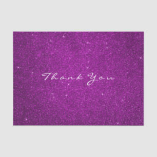 Papier Mousseline Rose rose Parties scintillant or Merci Fuchsia
